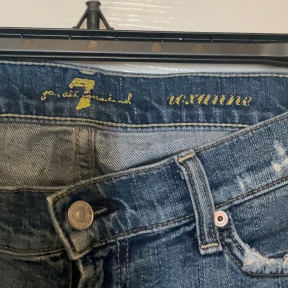 7 for All Mankind Roxanne Midrise Denim Ankle Jeans Sz 26 - Picture 5 of 15